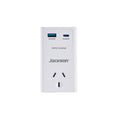 Jackson 1 Outlet Wall Adaptor with USB-A & USB-C PD20W, White