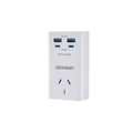 Jackson 1 Outlet Wall Adaptor with USB-A x2 & USB-C PD20W x2, White