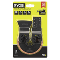 Ryobi 3 Piece Multi Tool Tile Blade Set RMTBT3S Grout, Plunge & Scraper