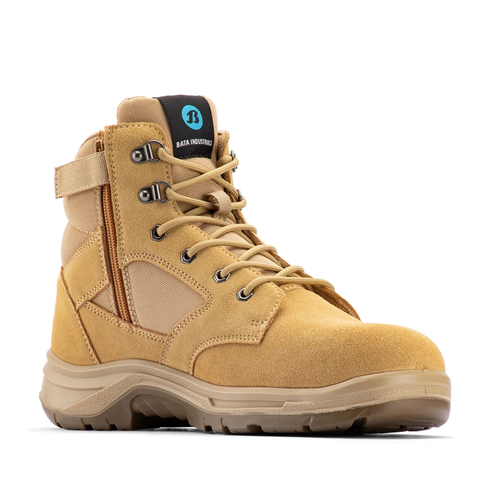 Bata Industrials Men's Wheat Bobcat Zip Side Safety Boot UK Size 10