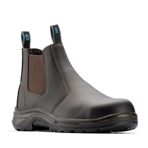 Bata Industrials Men's Meteor Pull On Safety Boot Steel Toe Brown UK Size 10