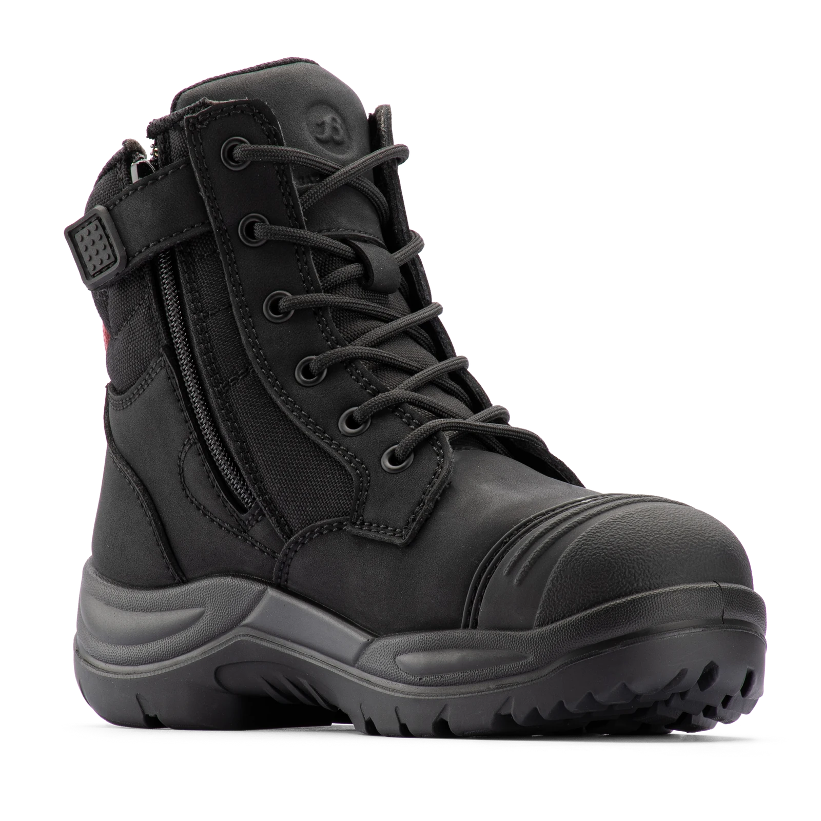 Bata Industrials Women's Luna Zip Side Safety Boot Steel Cap Black US Size 8