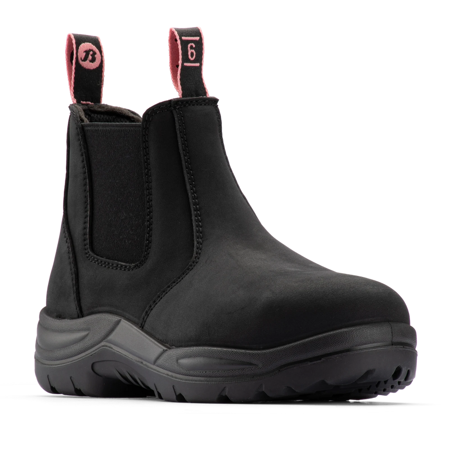 Bata Industrials Women's Juno Slip On Safety Boot Steel Toe Black US Size 8