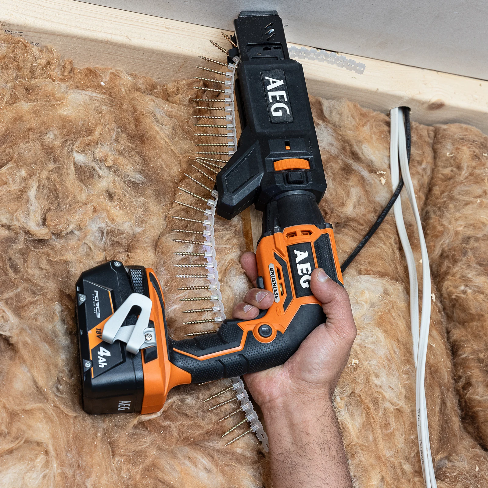 AEG 18V Brushless Collated Screwdriver Skin Only A18CSRB0 Cordless