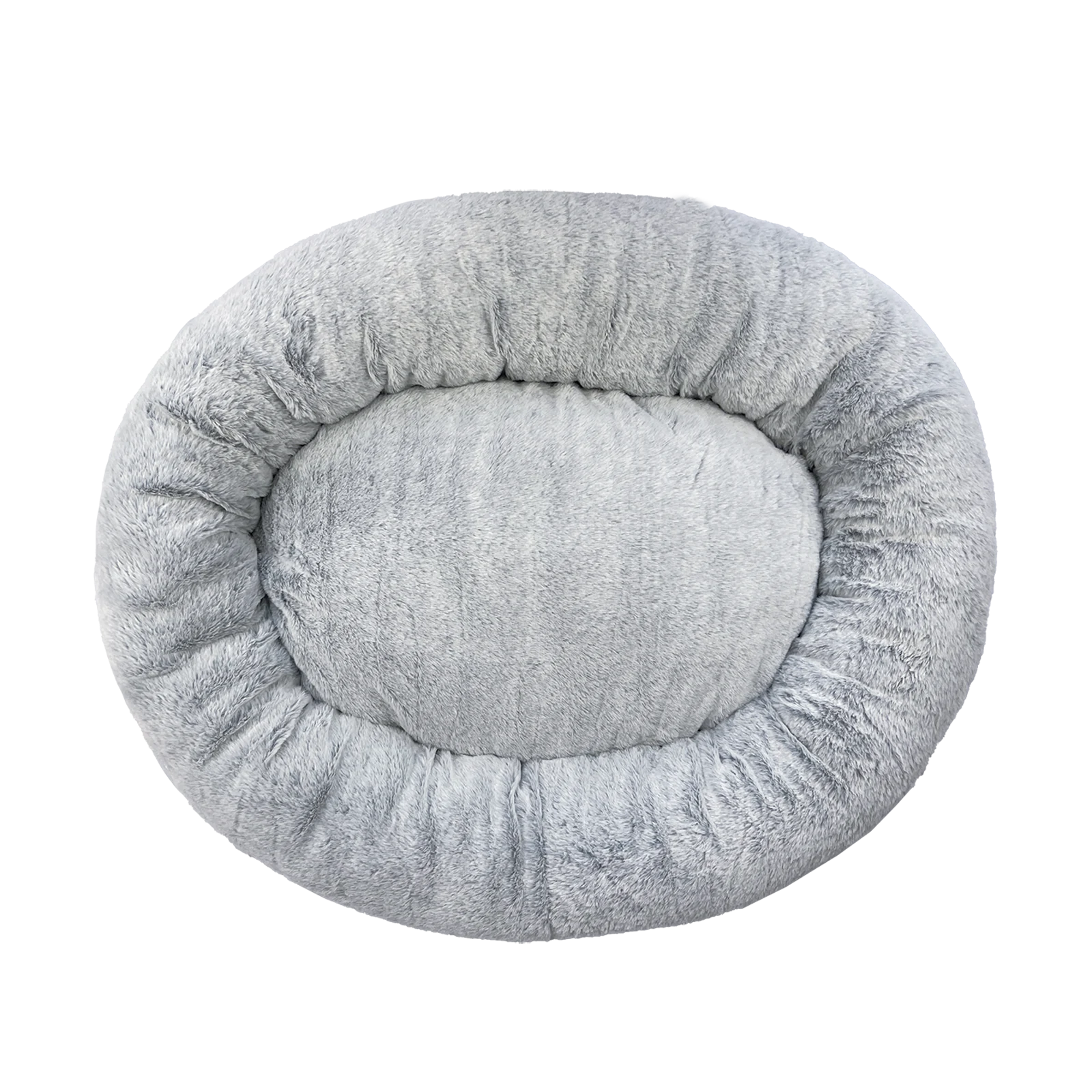 Art and Bob 680 x 800mm Two Tone Plush Donut Bed Polyester Medium