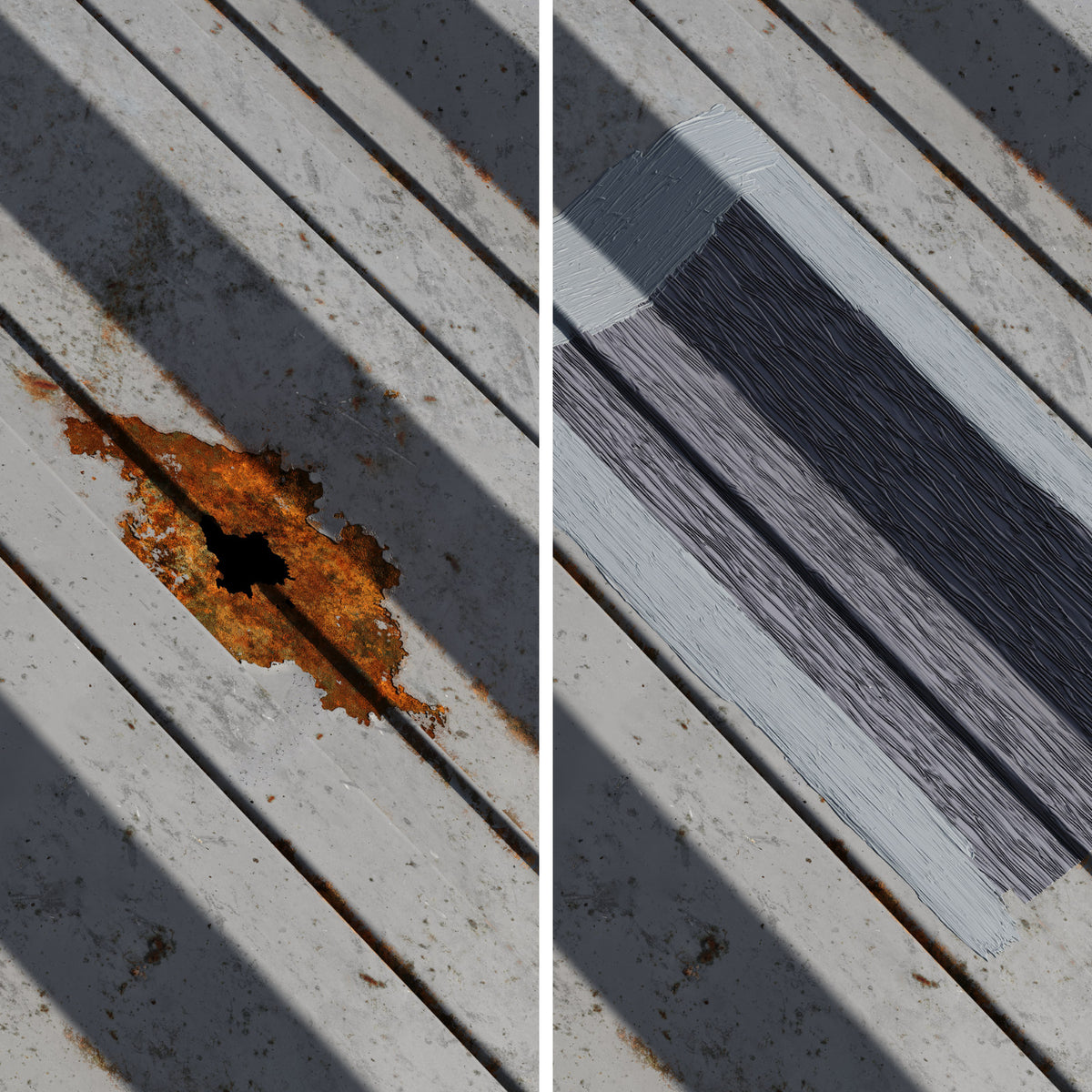 Fix-It-Fast Roof Repair Kit for Metal Roofs & Gutters - All-in-One Leak Patch