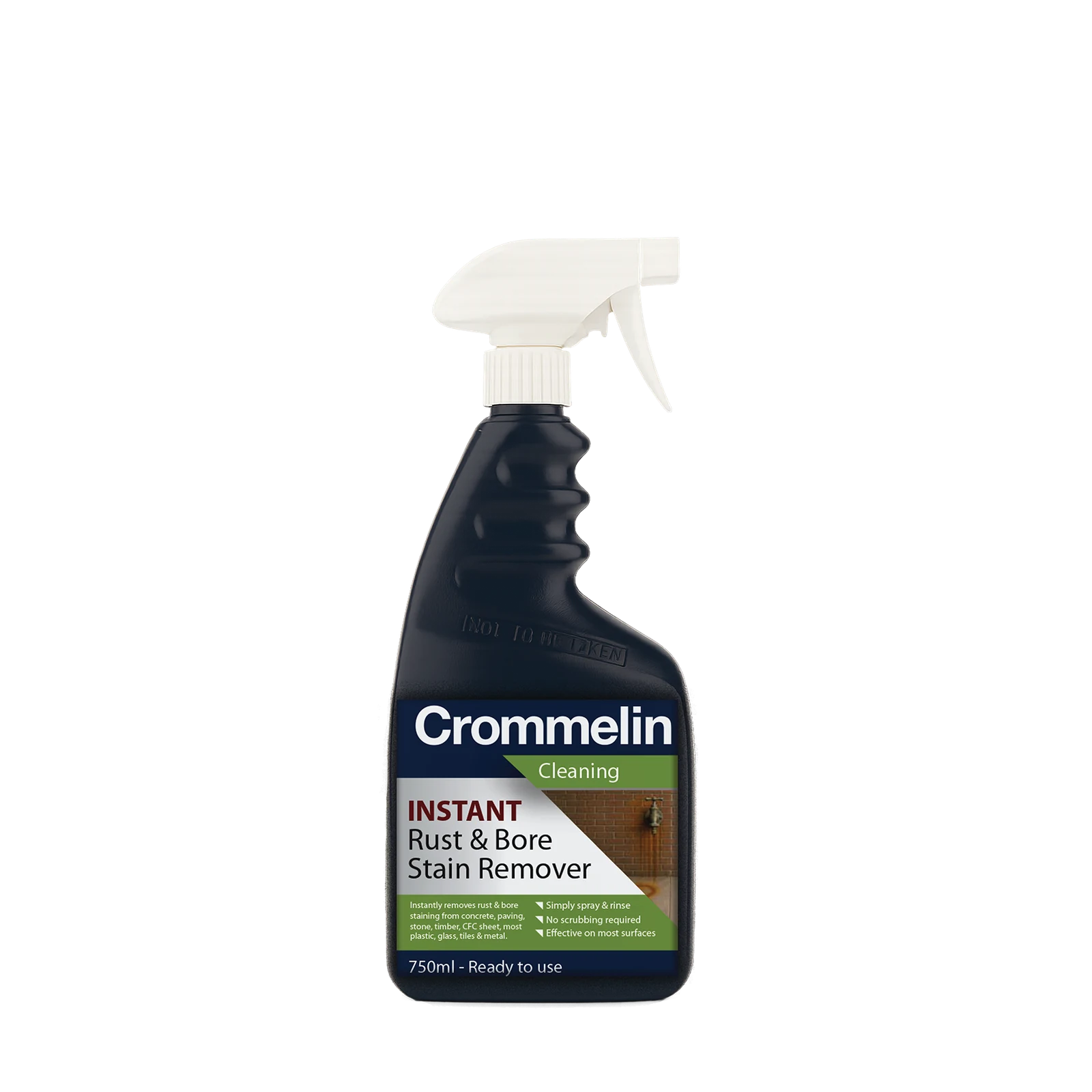 Crommelin 750ml Instant Rust and Bore Stain Remover - Spray On Spray Off