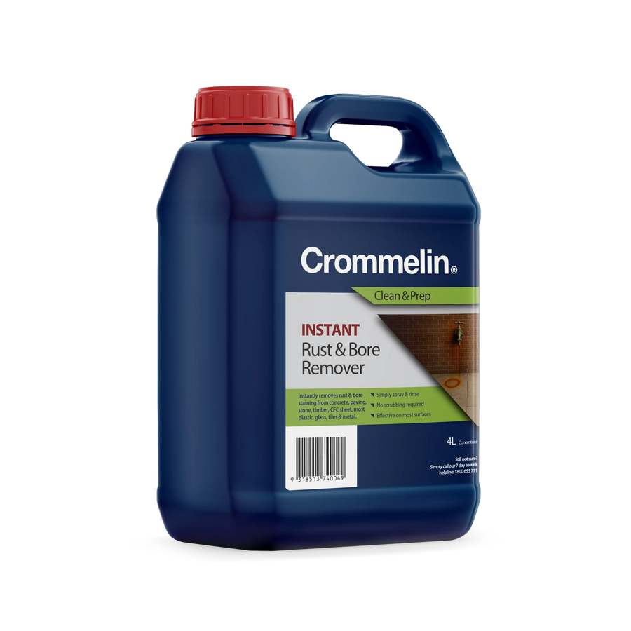 Crommelin 4L Instant Rust and Bore Stain Remover - Spray On Spray Off