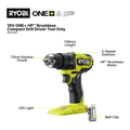 Ryobi 18V ONE+ HP Brushless Compact Drill Driver RDD18C1, Tool Only