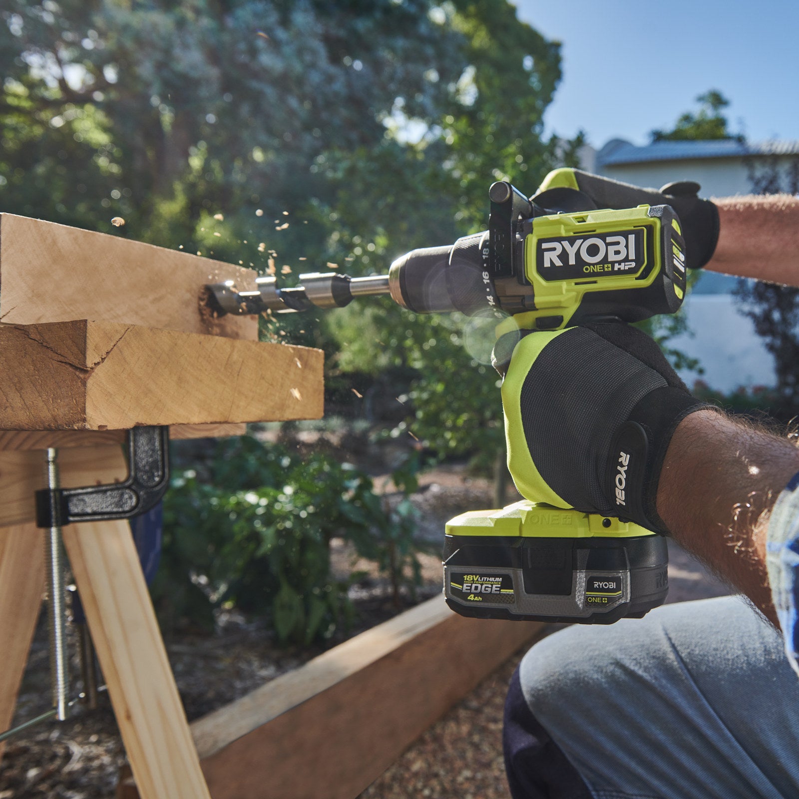 Ryobi 18V ONE+ HP Brushless High Torque Hammer Drill Tool Only RPD18X1
