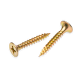 Buildex 6G x 25mm Gold Passivated Bugle Head Plasterboard Screws, 100 Pack