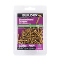 Buildex 6G x 25mm Gold Passivated Bugle Head Plasterboard Screws, 100 Pack