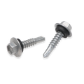 Buildex 12G x 25mm Class 4 Metal Cladding Hex Head TEKS Screws with Seal, 50 Pack