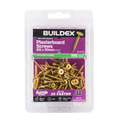 Buildex 6G x 30mm Gold Passivated Bugle Head Plasterboard Screws, 100 Pack