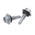 Buildex 12G x 20mm Class 4 Metal Cladding Hex Head TEKS Screws with Seal, 100 Pack
