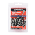 Buildex 10G x 25mm Class 4 Metal Cladding TEKS Screws with Seal - 50 Pack