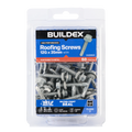 Buildex 12G x 35mm Class 3 Roofing TEKS Screws with Seal, Hex Head - 50 Pack