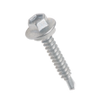 Buildex 12G x 35mm Class 3 Roofing TEKS Screws with Seal, Hex Head - 50 Pack