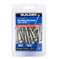 Buildex 12G x 65mm Class 3 Roofing TEKS Screws with Seal, Hex Head - 50 Pack
