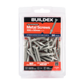 Buildex 10G x 50mm Class 3 Sheet Metal Screws, Countersunk Rib Head WING TEKS - 50 Pack