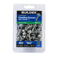 Buildex 12G x 25mm Class 3 Cladding Screws with Seal, Type 17 Hex Head - 50 Pack