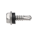 Buildex 10G x 16mm Class 4 Metal Cladding TEKS Screws with Seal, Hex Head - 100 Pack