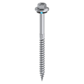 Bremick 14G x 100mm Roofing/Timber Hex Screw with Seal, Type 17 Coarse Thread - 25 Pack