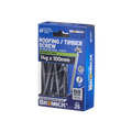 Bremick 14G x 100mm Roofing/Timber Hex Screw with Seal, Type 17 Coarse Thread - 25 Pack