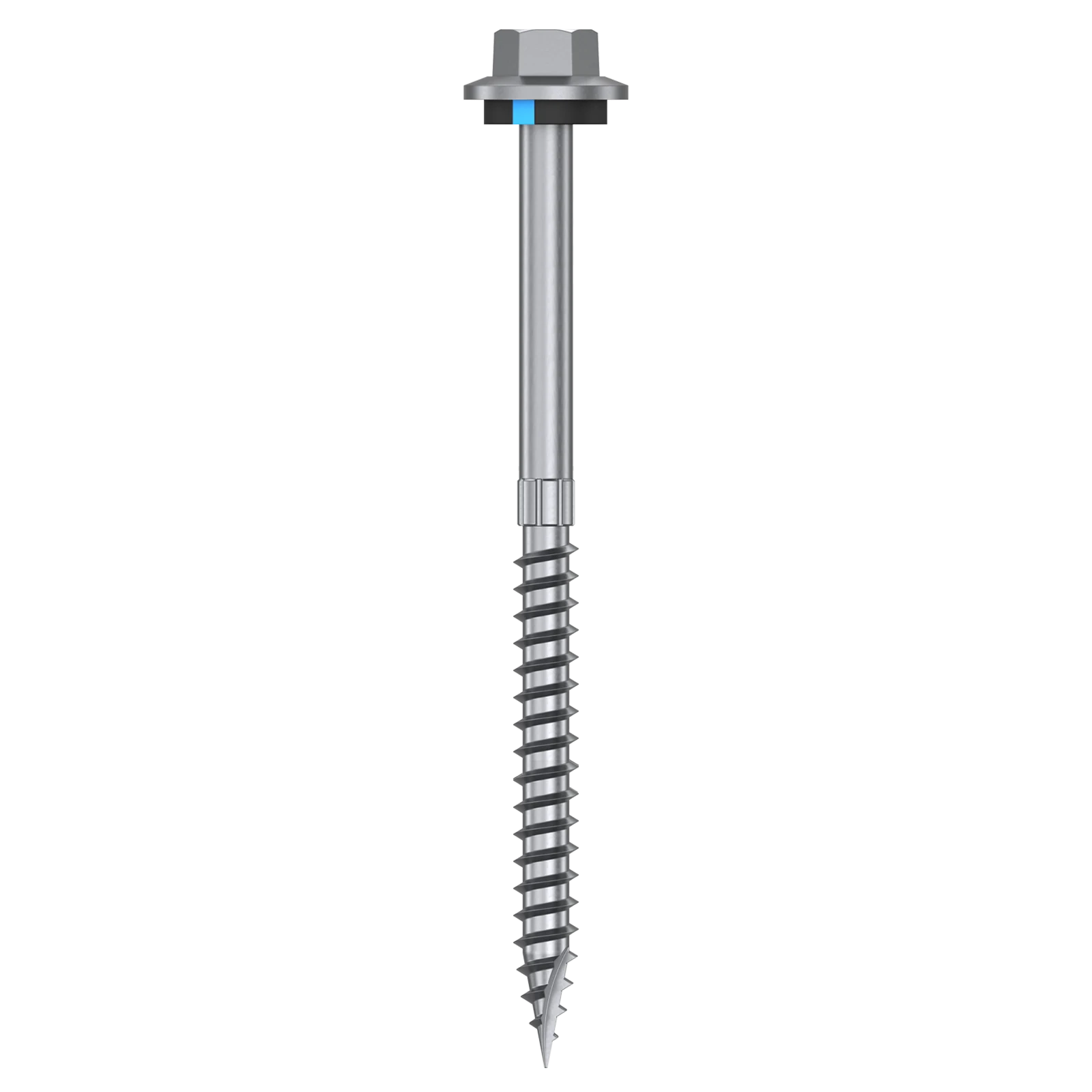 Bremick 14G x 100mm Roofing/Timber Hex Screw with Seal, Type 17 Coarse Thread - 25 Pack