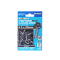 Bremick 6.2 x 25mm Vortex Plus Cladding Screw with Seal, Monument Hex Head - 100 Box
