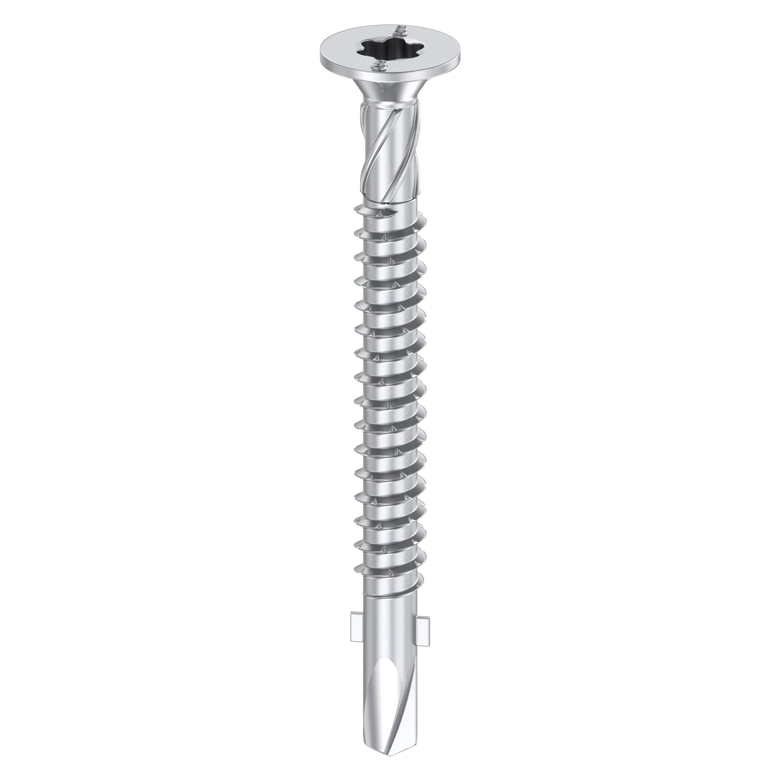 Bremick 14G x 75mm Metal Bugle Screw, T40 Winged Drill Point Fine Thread - 100 Pack