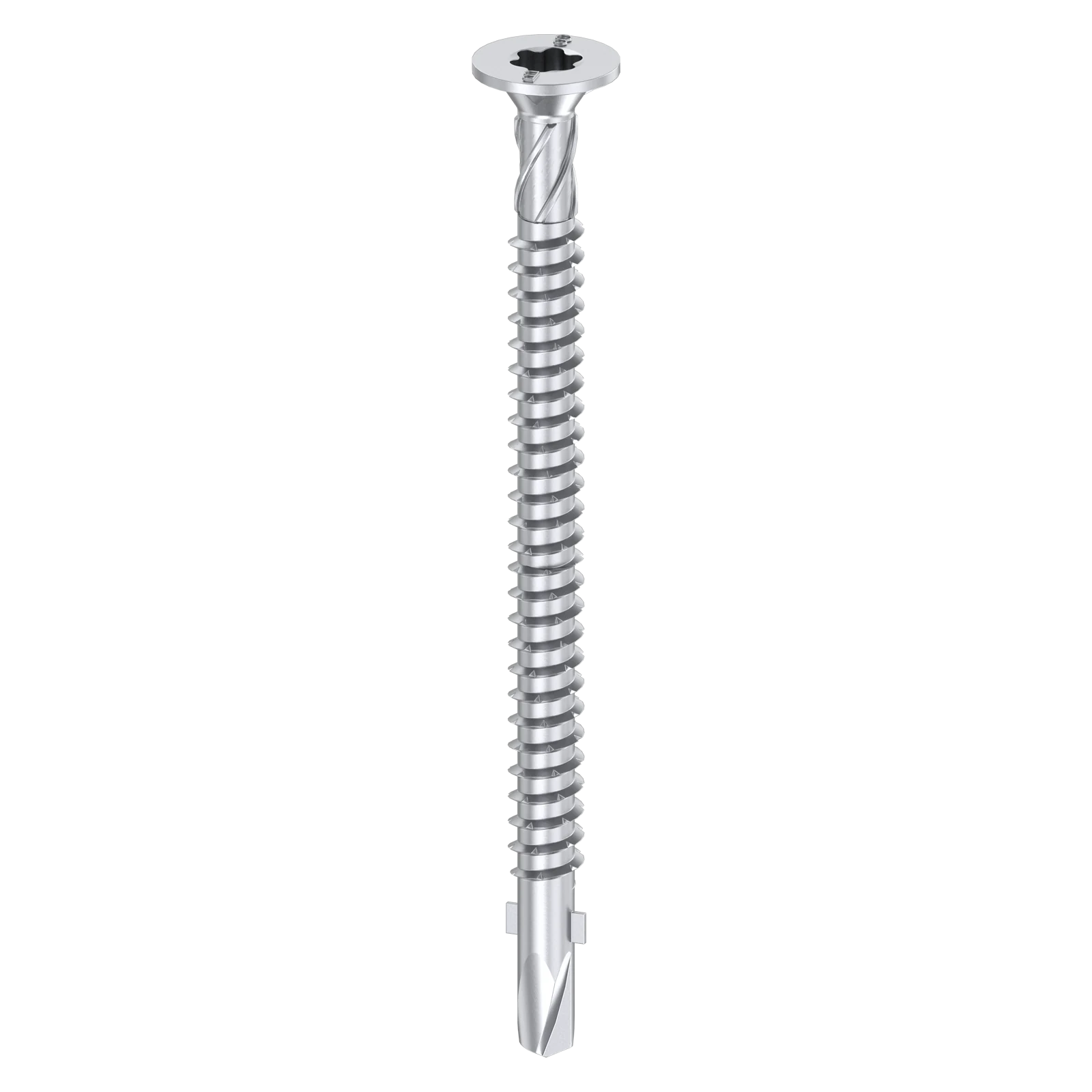 Bremick 14G x 100mm Metal Bugle Screw, T40 Winged Drill Point Fine Thread - 100 Pack