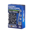 Bremick 12g x 50mm Hex Roofing Screw, Carbon Steel B8 Coating, Sealed Head Type 17 Point - 100 Box