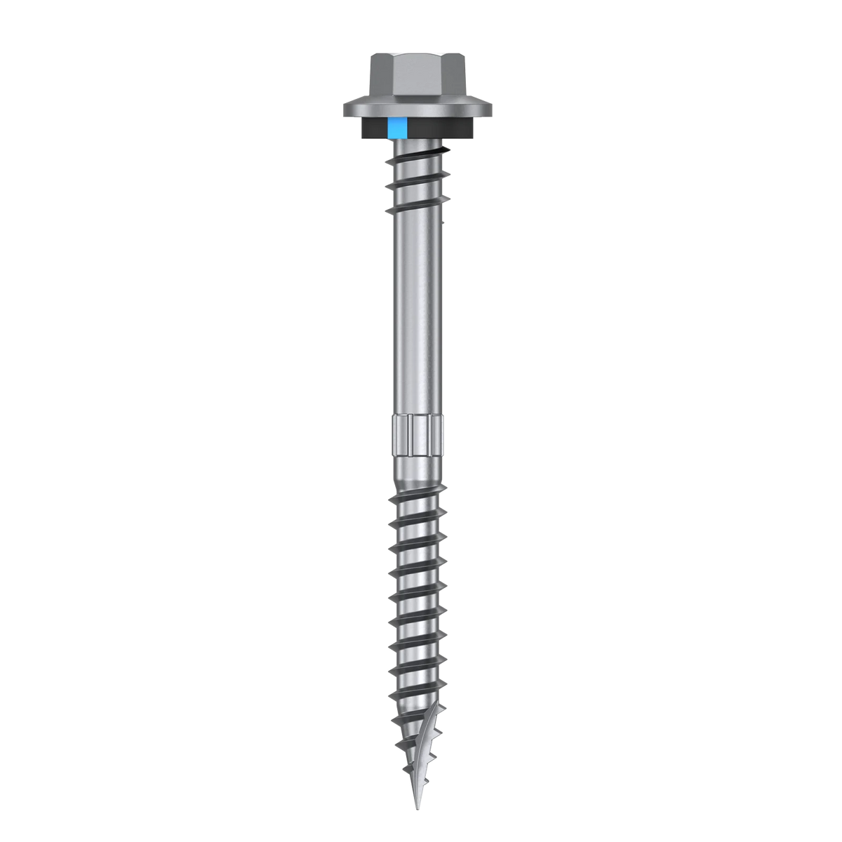 Bremick 12g x 50mm Hex Roofing Screw, Carbon Steel B8 Coating, Sealed Head Type 17 Point - 100 Box