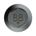 Bremick Vortex Plus 6.2 x 25mm Hex Cladding Screw, Carbon Steel B8 Windspray, Sealed Head Vortex Point - 100 Box