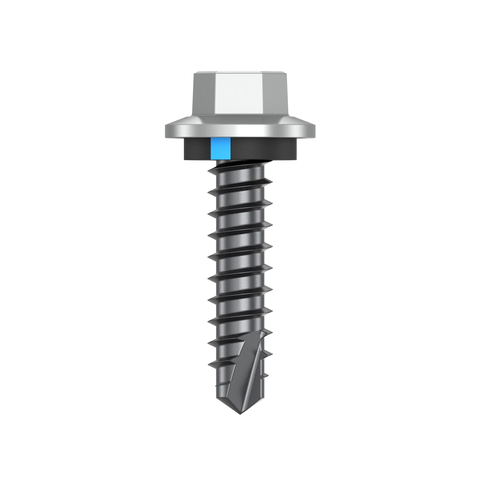 Bremick Vortex Plus 6.2 x 25mm Hex Cladding Screw, Carbon Steel B8 Windspray, Sealed Head Vortex Point - 100 Box