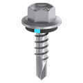 Bremick 12g x 20mm Hex Metal Screw, Carbon Steel B8 Coating, Sealed Head Drill Point Fine Thread - 500 Box