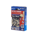 Bremick 10g x 16mm Hex Metal Screw, Carbon Steel B8 Classic Cream, Drill Point Fine Thread - 100 Box