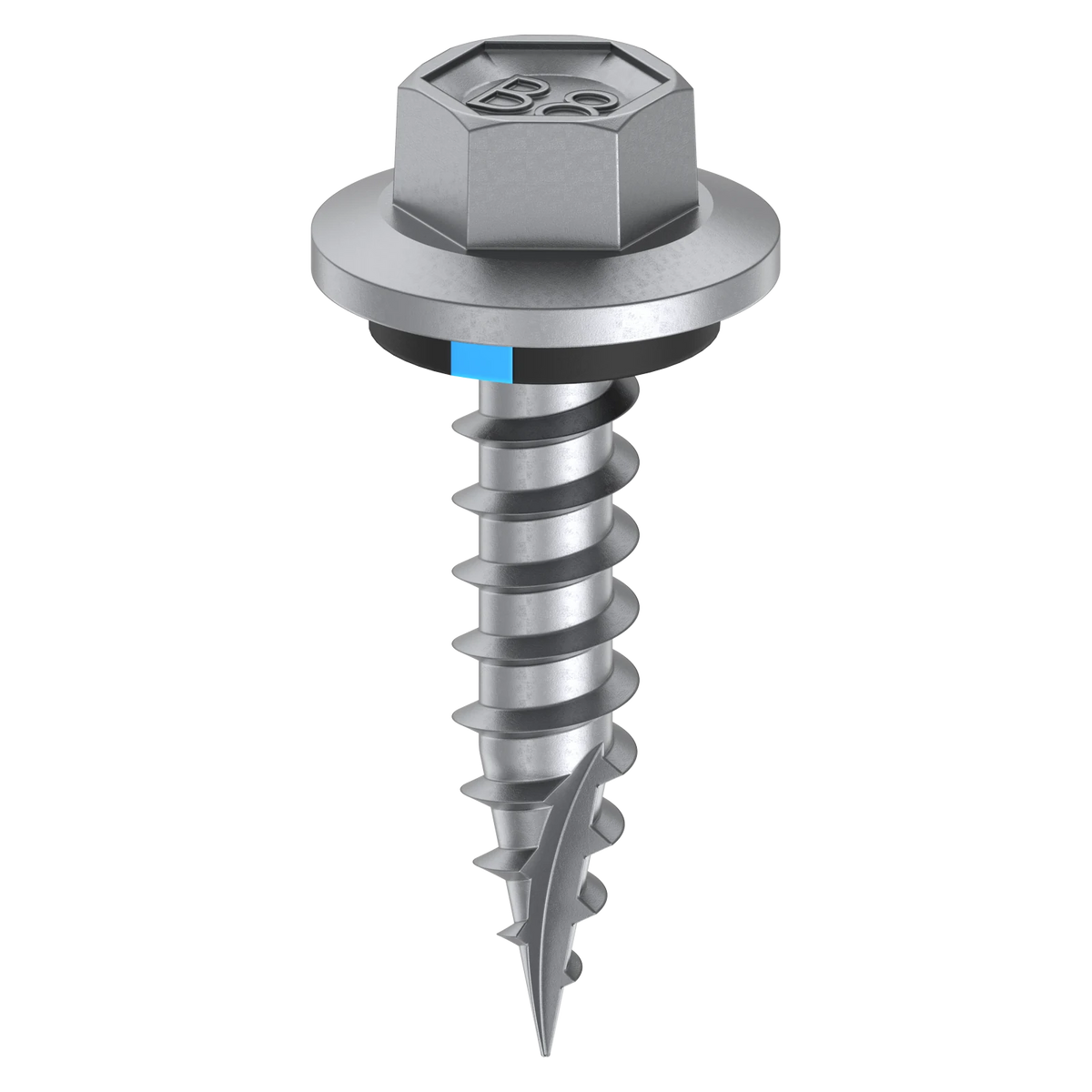 Bremick 12g x 25mm B8 Hex Cladding Screw Type 17 Carbon Steel - Box 500
