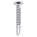 Bremick 14g x 50mm Bugle Head Metal Screw, Carbon Steel B8 Coating, T40 Drive Winged Drill Point - 100 Box