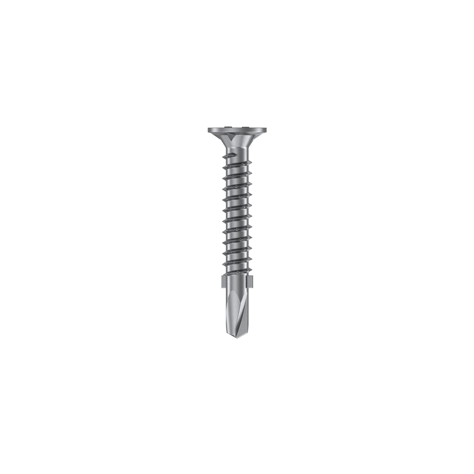 Bremick 14g x 50mm Bugle Head Metal Screw, Carbon Steel B8 Coating, T40 Drive Winged Drill Point - 100 Box