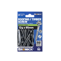 Bremick 12g x 65mm Hex Roofing Screw, Carbon Steel B8 Coating, Sealed Head Type 17 Point - 50 Pack