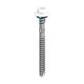 Bremick Vortex Plus 6.2 x 50mm Hex Roofing Screw, Carbon Steel B8 Dover White, Sealed Head Vortex Point - 100 Box