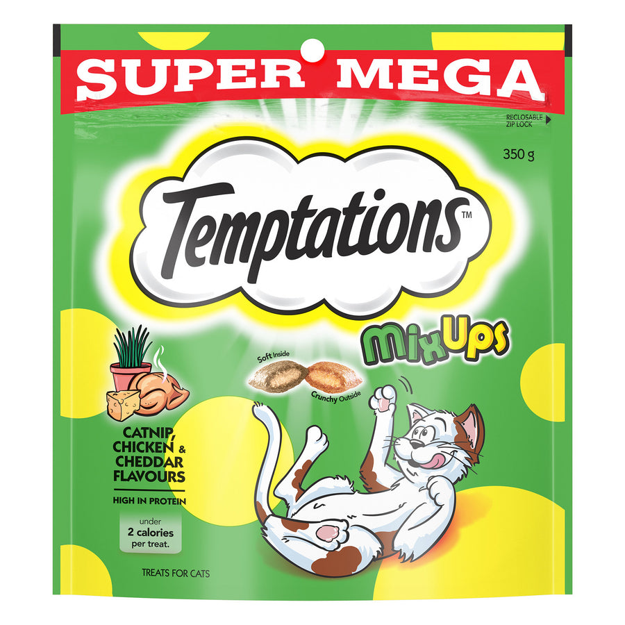 Temptations Mix Ups Cat Treats 350g Crunchy & Soft Variety Pack