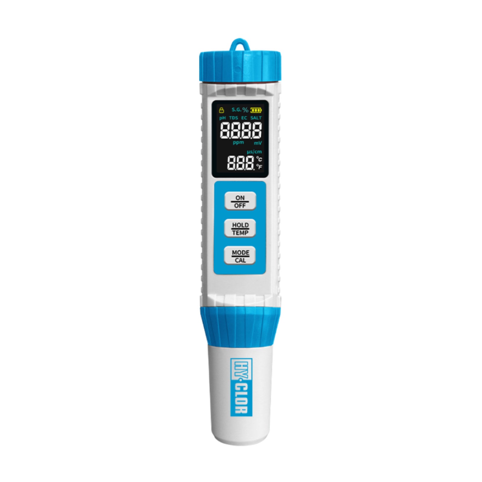 Hy-Clor 7 In 1 Multi Test Pen HYCPROBE7IN1 Waterproof Digital Pool & Spa Water Tester