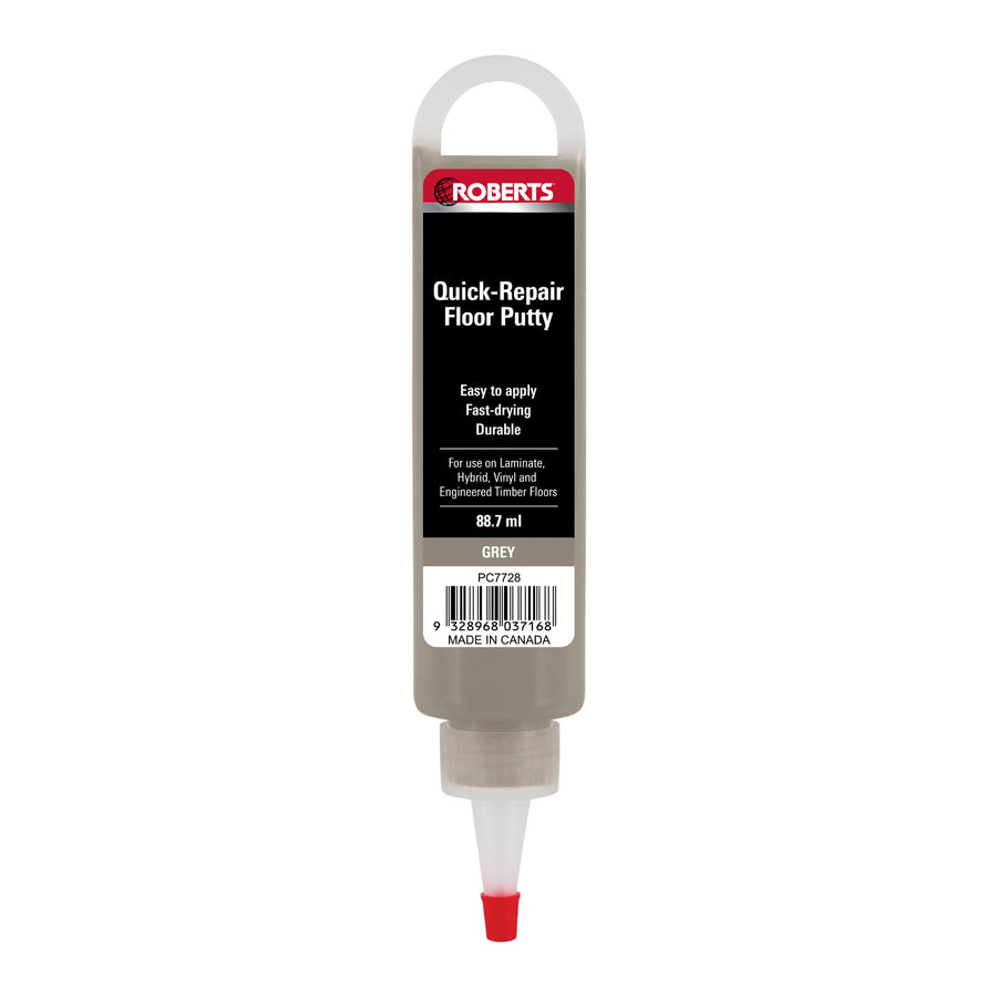Roberts Grey Quick-Repair Putty 88ml Acrylic Laminate & Vinyl Floor Filler