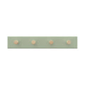 MODE 4 Timber Hooks On Green Board Key Rack 245mm Entryway Key Holder