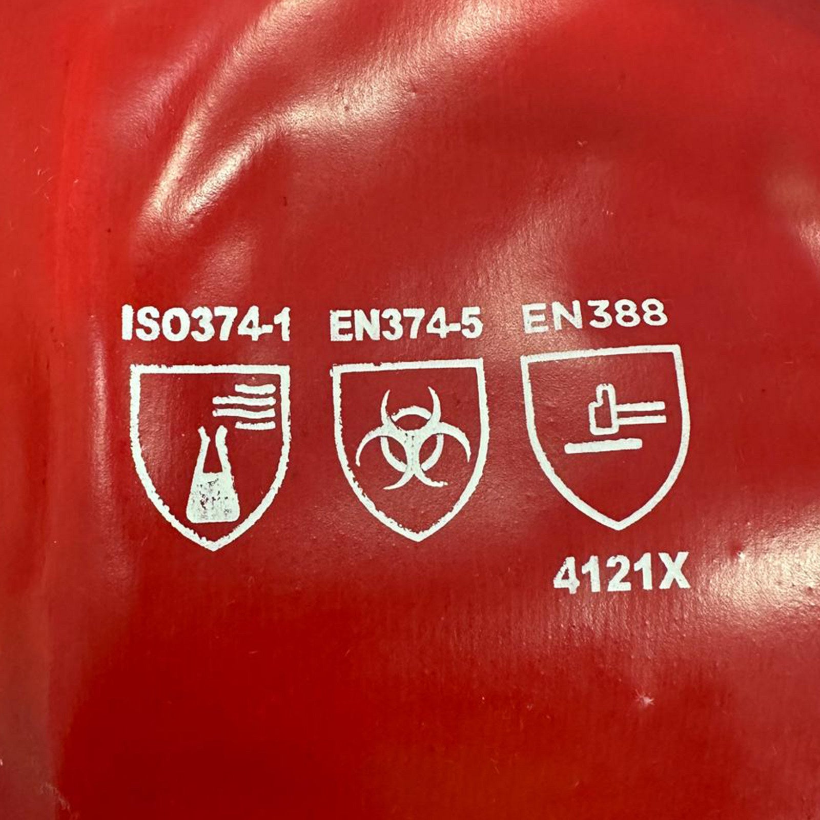 Craftright Long PVC Chemical Gloves - Red, 45cm