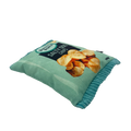 Baxter Bone Salty Dog Chips Plush Crinkle Dog Toy - Aqua
