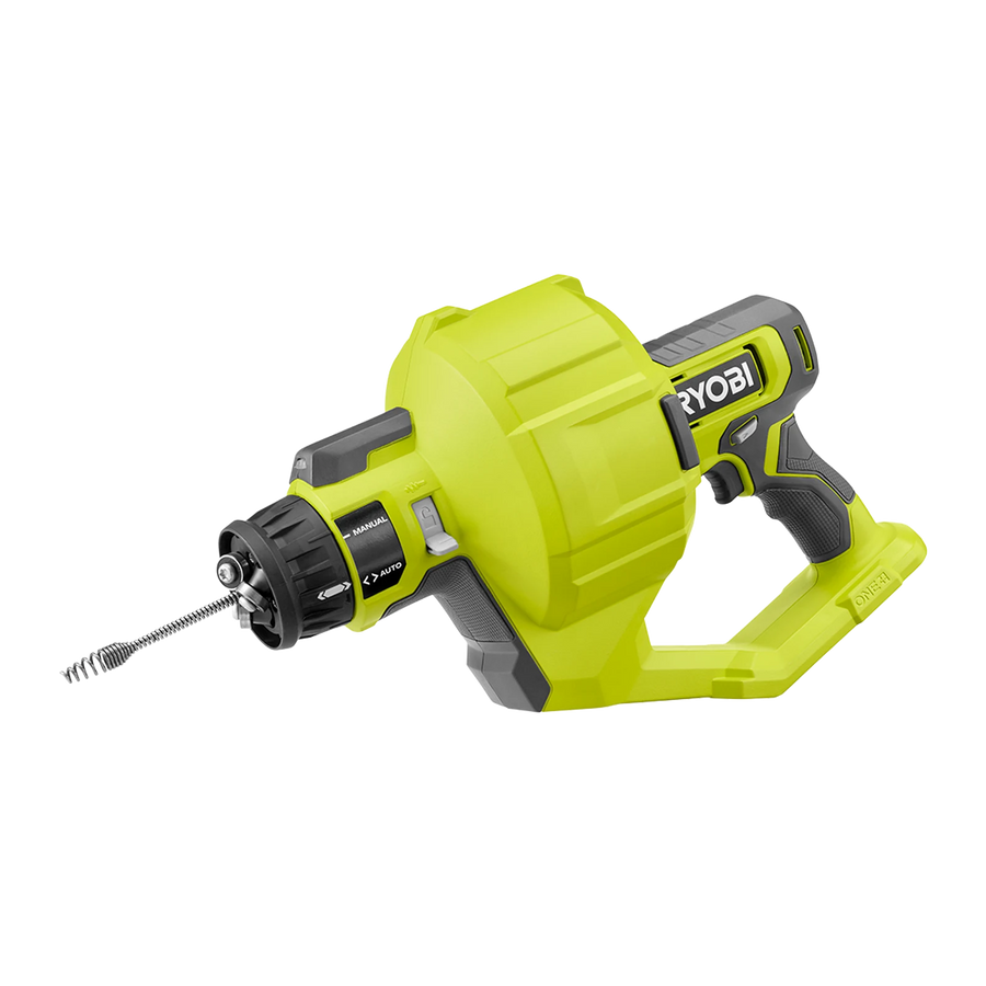 Ryobi 18V ONE+ 7.6m Cordless Drain Auger RDA1825 - Tool Only